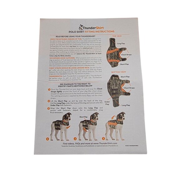 ThunderShirt for Dogs, Size Medium Blue Polo - Picture 6 of 6